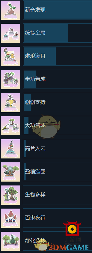 《云端花园》全成就一览